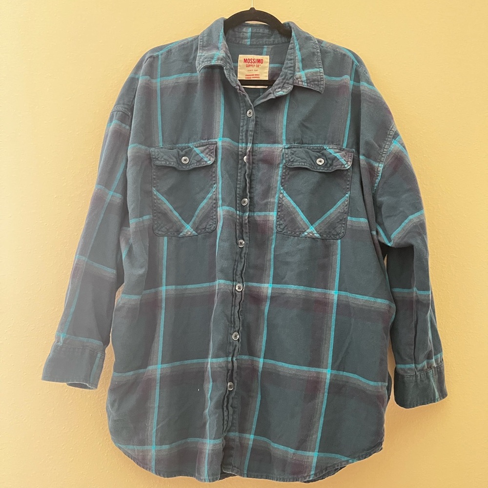 Oversized shirt blue MOSSIMO